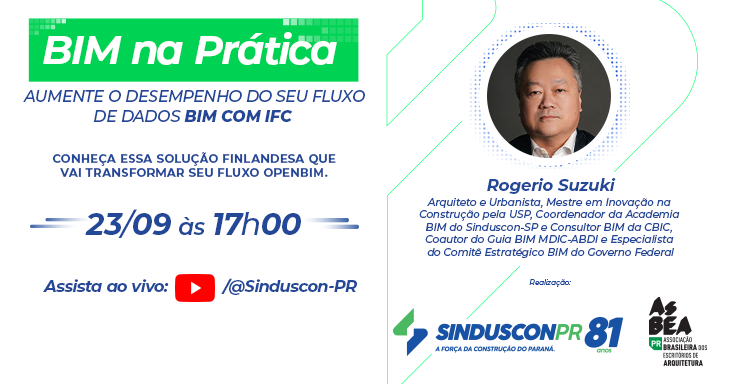 Sinduscon-PR promove palestra online para aumentar a eficiência do BIM